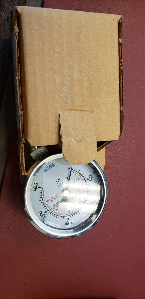 NEW WIKA 9112583 CNG High Pressure Gauge WIK9112583 5000 PSI ( A1-4A)