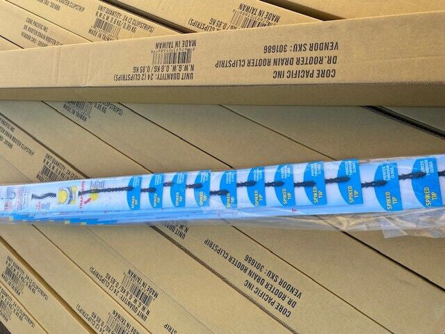 (Bulk 48 Pieces) Drain Snake 18" inch barbed spiked for deep drain Hair & Clogs