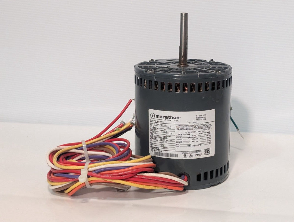 Marathon WE48A11011118A Direct Drive Blower Fan Motor 48Y Frame 1075RPM 3/4HP