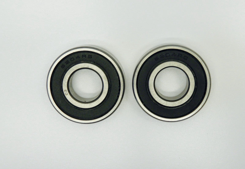 (QTY 2) 6204RS C3 Rubber Sealed Ball Bearing 20x47x14 mm B-204-FF 20mm Bore New