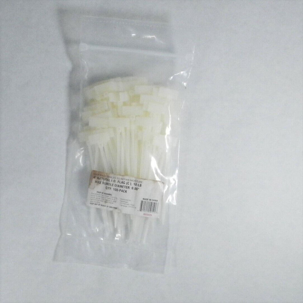 Cable Tie w ID Tag 4 in Natural 100