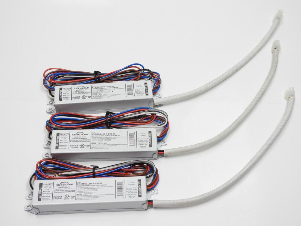 (Lot of 3) Keystone KT-EMERG-LED-5-500-K1 Emergency LED Driver 120-277V 3.2W 21-