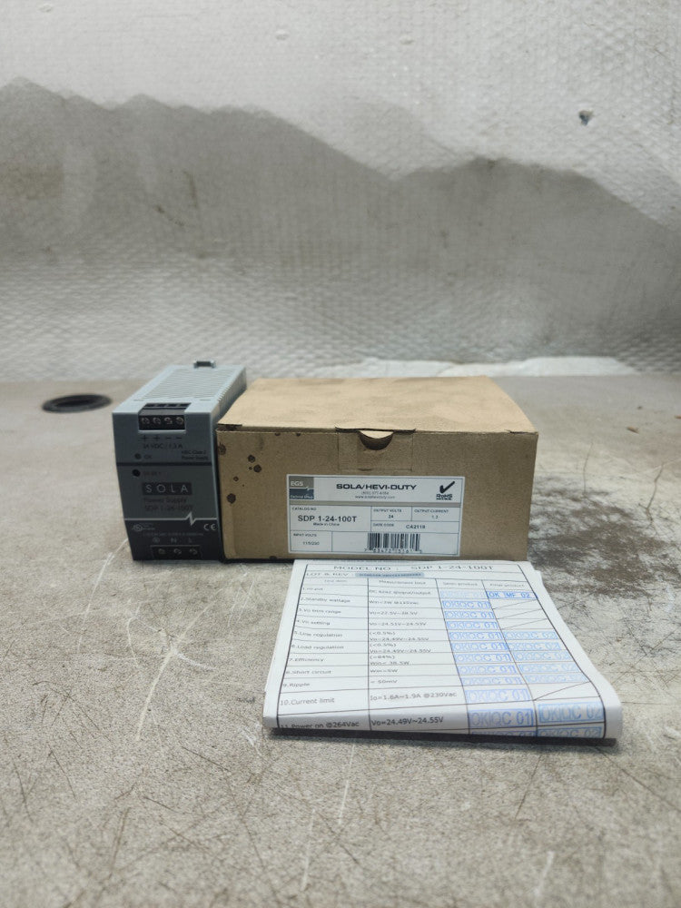 NEW IN BOX EMERSON SOLA HD POWER SUPPLY 26V 1.3A  SDP 1-24-100T