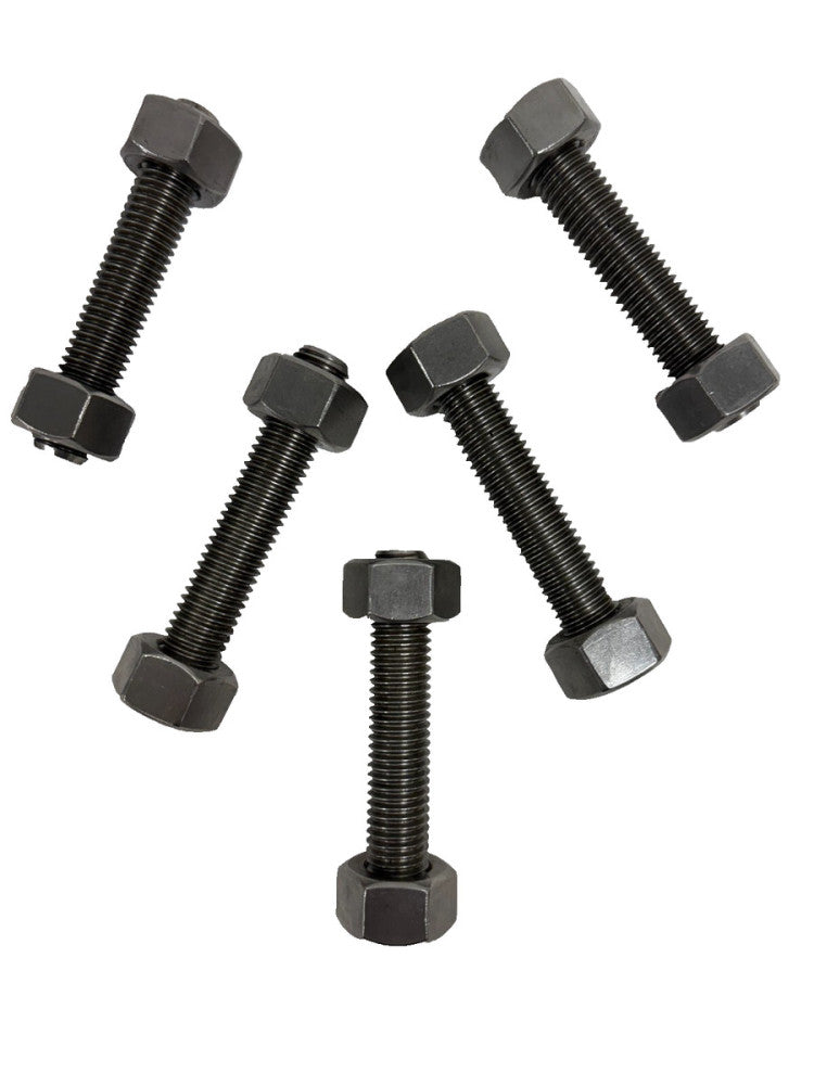 5/8"-11X 3 1/2" GRADE B7 FULL THREAD STUD BOLT W/ GRADE 2H HEX NUTS *LOT OF 5*