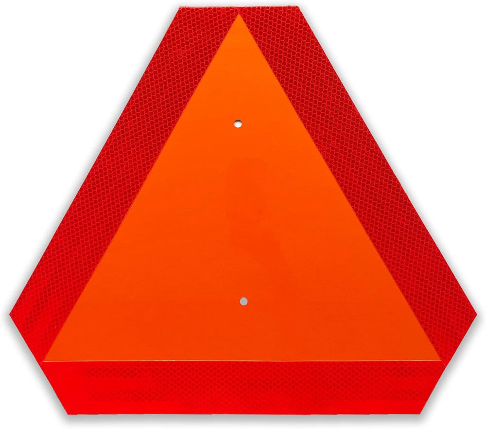 Slow Moving Vehicle Triangle Sign, Plastic Farm Triangle Safety Sign, SMV Sign,