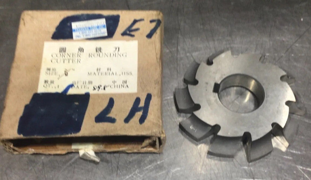 Travers Tool Company 3/8 HSS Corner, Rounding Cutter, Size 7/8 Nos Surplus