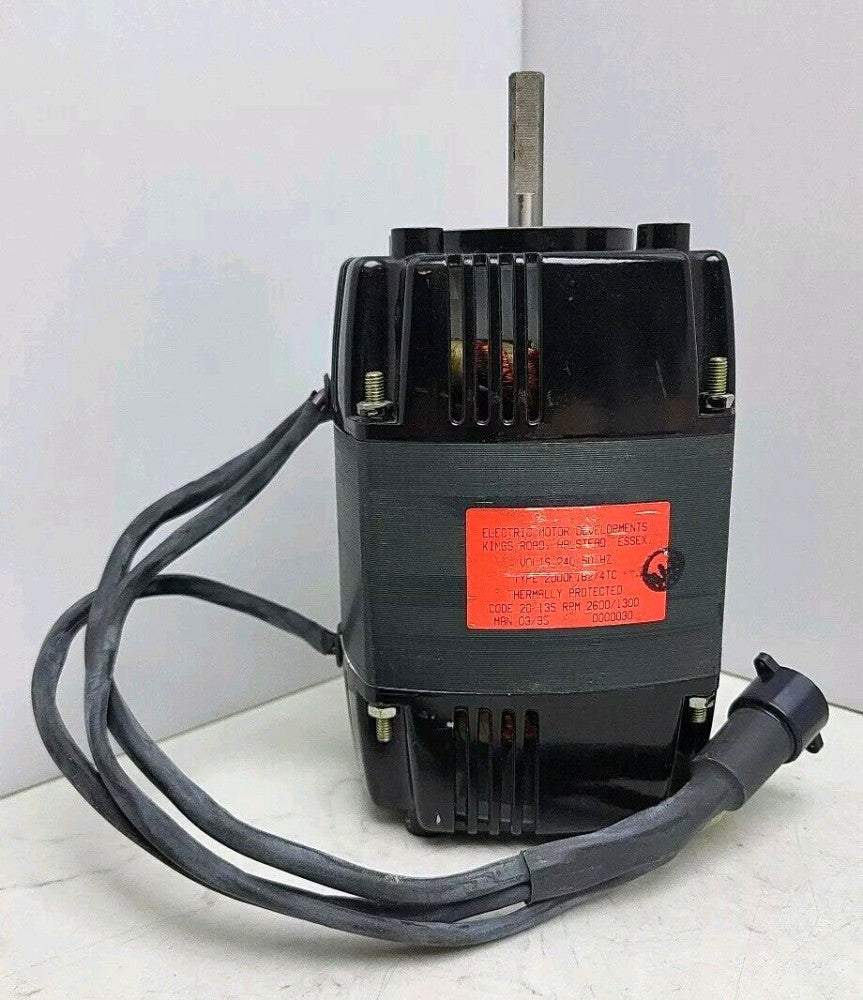 Electric Motor Developments Motor 240V 50hz 20-135 2600/1300 Rpm 2000F1B2/4TC
