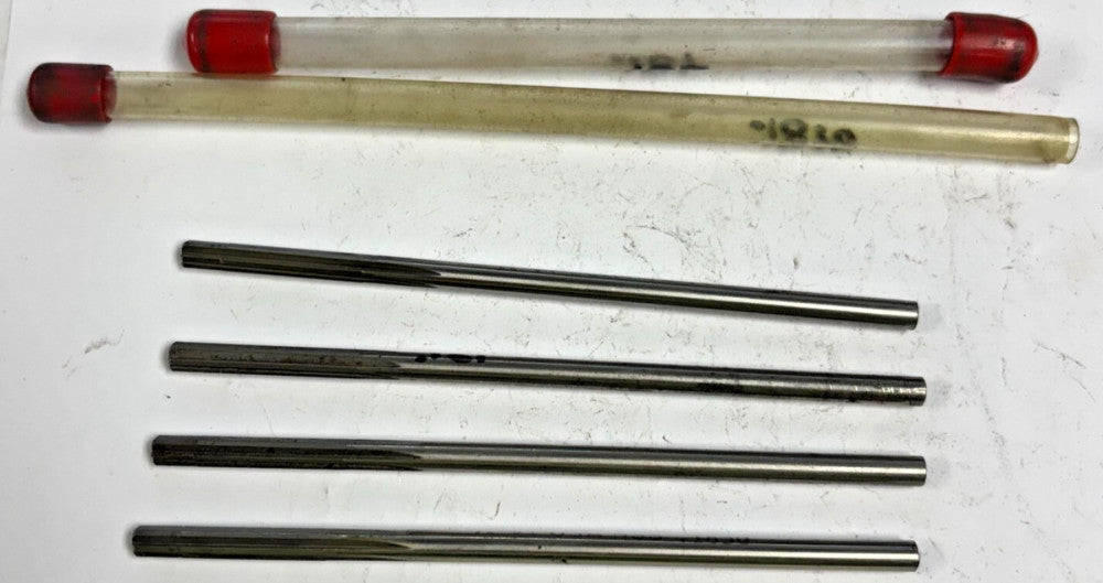 DOALL ASSORTED REAMERS D-08 LOT OF 4 0.1870" DIAMETER STRAIGHT-CYLNIDRICAL