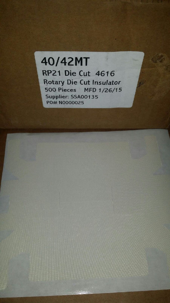 Mueller Die Cut Solutions   Insulators 40/42mt rp21die cut 4616 ( Quanity 500)