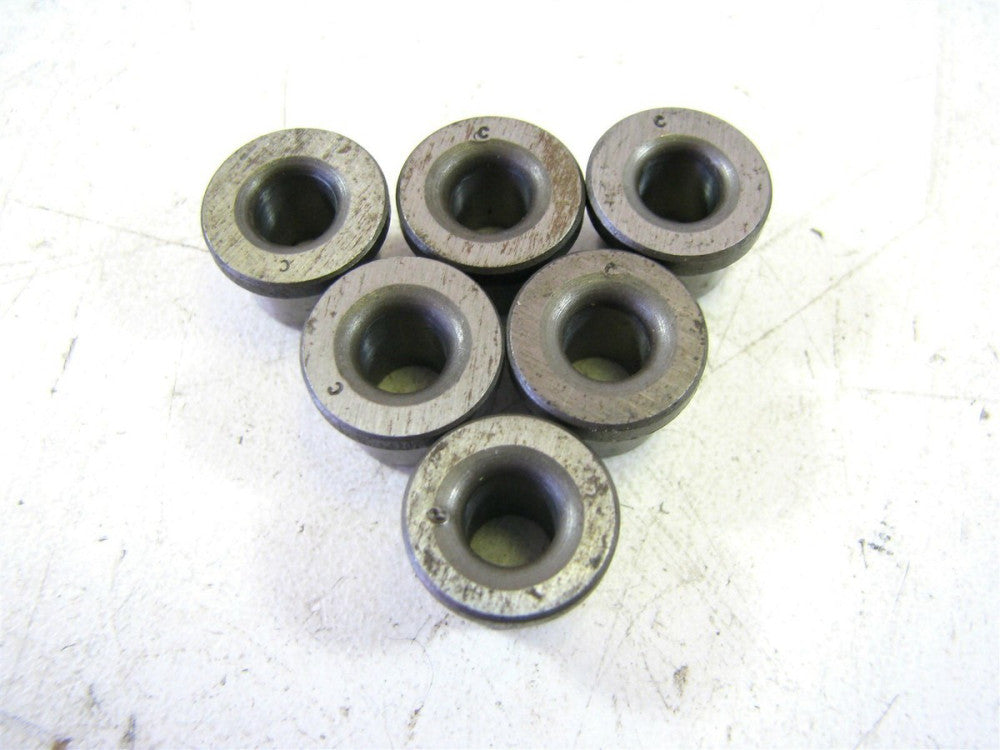 (H28-5) C x 7/16 x 5/16" Head Press Drill Bushings - Lot of 5 