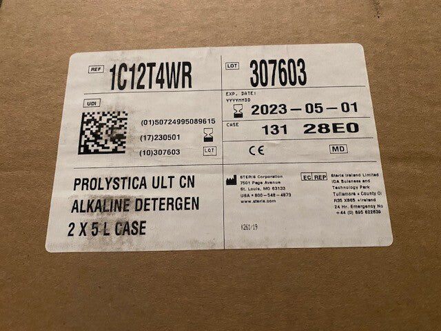 STERIS 1C12T4WR Detergent Alkaline Prolystica 5 Liter 2/Ca - EXP 05/01/2023