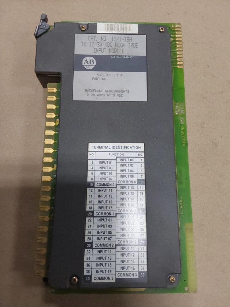 Allen Bradley 1771-IBN Ser. C DC Input Module 10-30VDC
