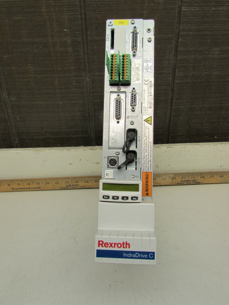 REXROTH INDRADRIVE-C HCS02.1E-W0012-A-03-NNNN SERVO DRIVE with SERCOS INTERFACE