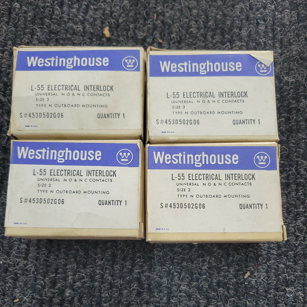 NEW Westinghouse L-55 Electrical Interlock 453D502G06 Size 2 Type N NEW 