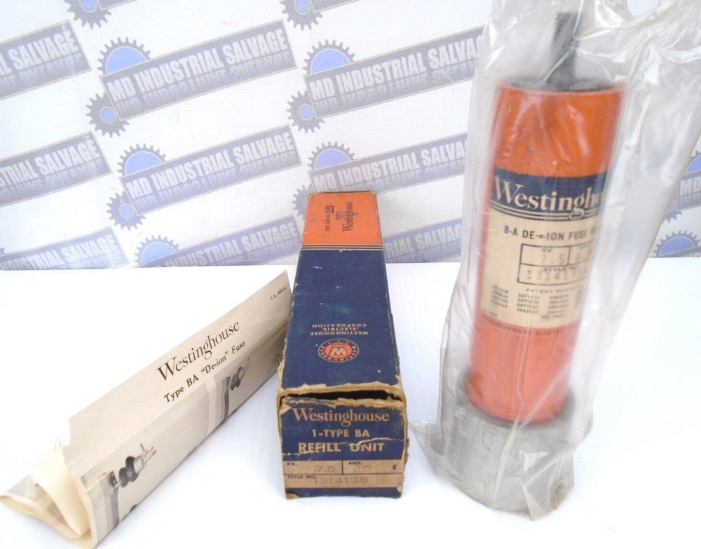 WESTINGHOUSE - 1314135 - BA DE-ION FUSE Refill - 7.5kV - 80E -(NOS)
