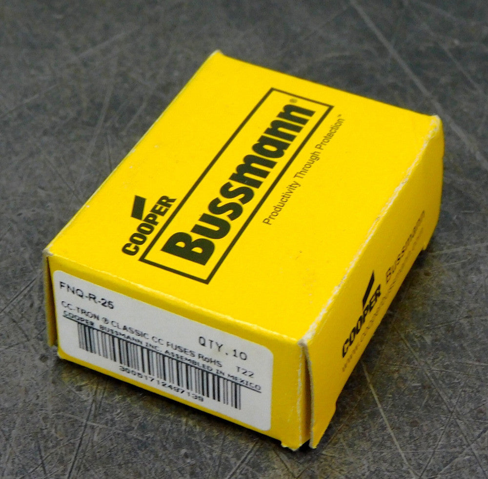 Cooper Bussmann - CC-Tron FNQ-R-25 Dual Element Time Delay Fuse Lot of (10)