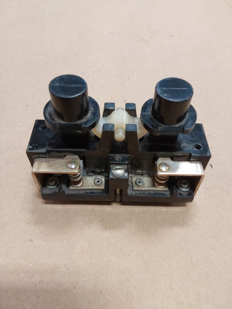 Hubbell 28318-008 2 Pushbutton Switch Insert  USED