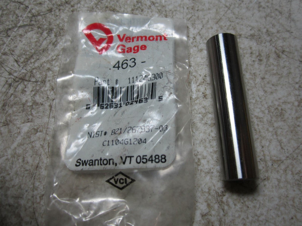Vermont Gage (111246300) 0.463 Diameter Class ZZ Pin Gage