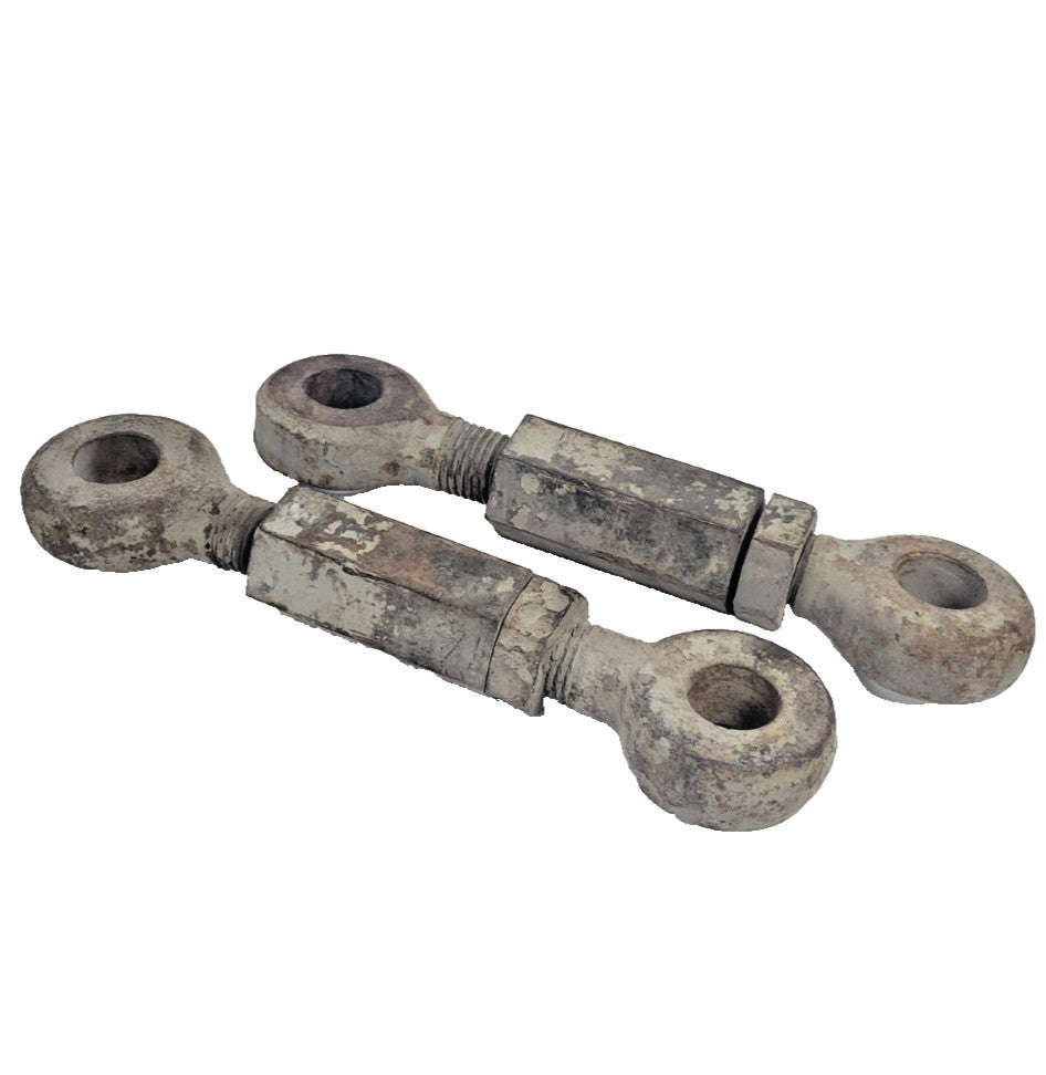 TURNBUCKLES EYE & EYE 1-1/4" EYE ID, OAD: 13-1/2" X 1-7/8" X 3" **LOT OF 2**