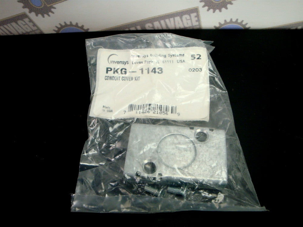 INVENSYS PKG-1143 CONDUIT COVER KIT with SCREWS (NEW in BAG)