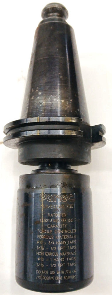 PARLEC NUMERTAP 700 TORQUE CONTROLLED TAP CHUCK CAT 50 CAPACITY 3.521-3.787-136