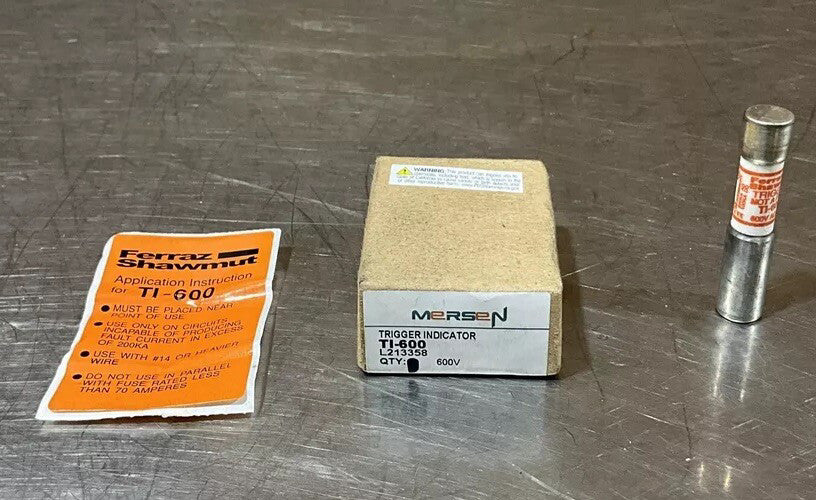Mersen TI-600 Fuse Trigger Indicator 600V, NOS Surplus