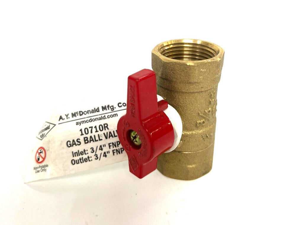 MCDONALD MFG GAS BALL VALVE 10710R 1/2PSI