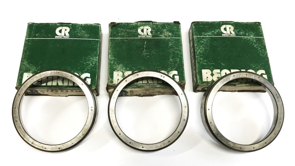 CR Industries (Tyson) Tapered Roller Bearing Cup BR592 {Lot of 3] NOS