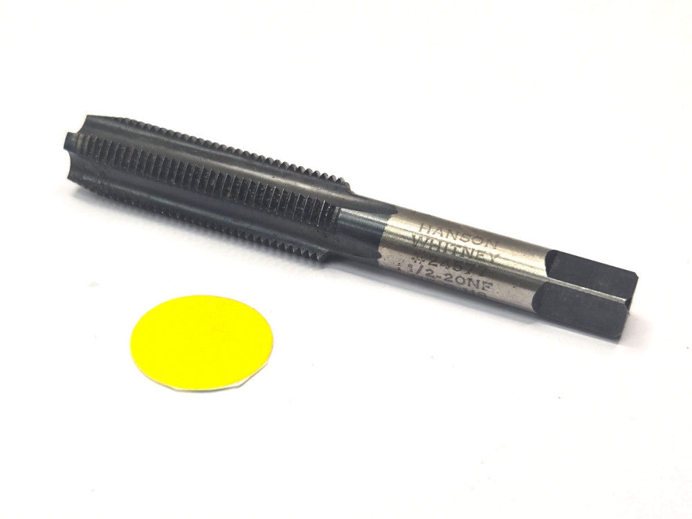 HANSON WHITNEY 1/2"-20 STRAIGHT FLUTE BOTTOMING CHAMFER TAP G-H8