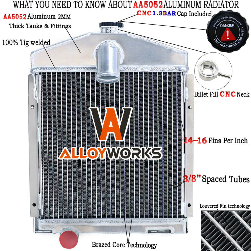 356356R94 356356R96 Radiator fits International Farmall 100 130 200 230 Super AV