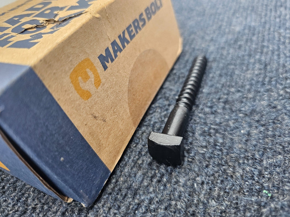 (QTY 25)  MAKERS BOLT 3/8" x 3": Lag Screws Ruspert Weatherproof Coated Bolts