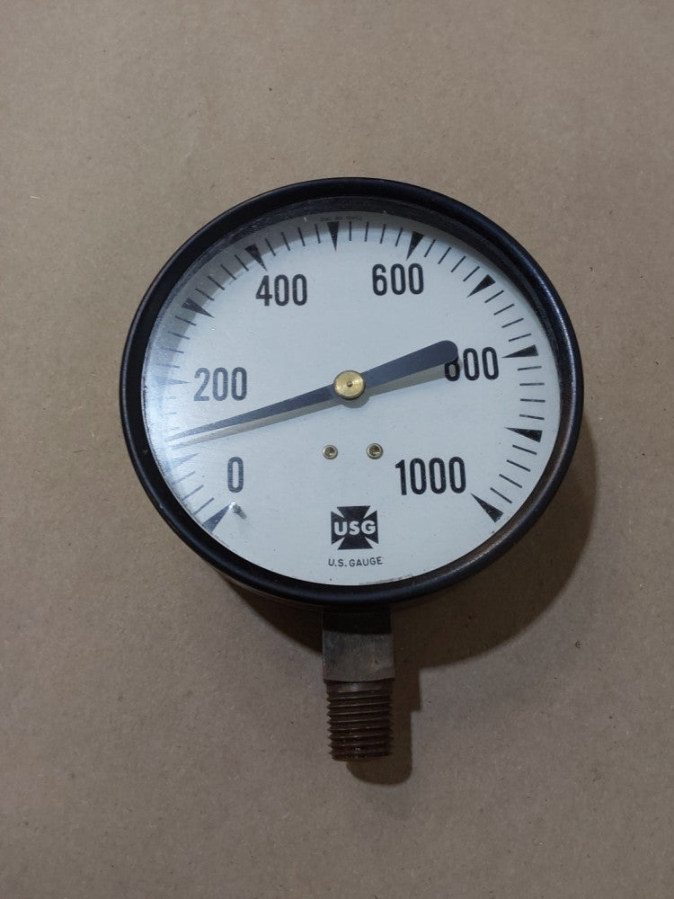 US Gauge USG 0-1000 PSI Pressure Gauge