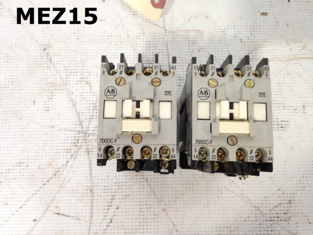Allen-Bradley 700DC-F220 Control Relay 120-600V w/ 24VDC Coil -Lot of 2