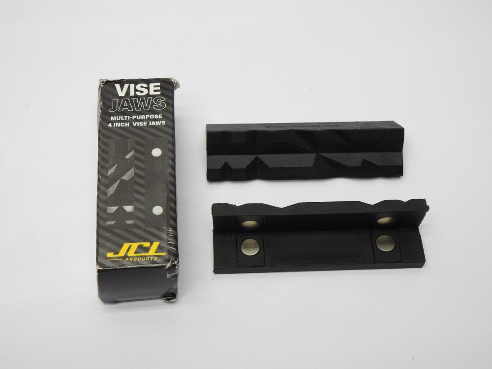 JCL 4" Vise Jaws Multipurpose Use on any Metal Vise, Magnetic Reversible Pads x2