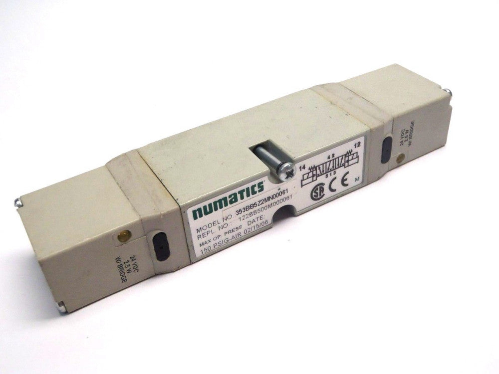 Numatics 353BB5Z2MN00061 2035 S/B DBL PLGN 2/8 24 VDC 2.5 W Valve
