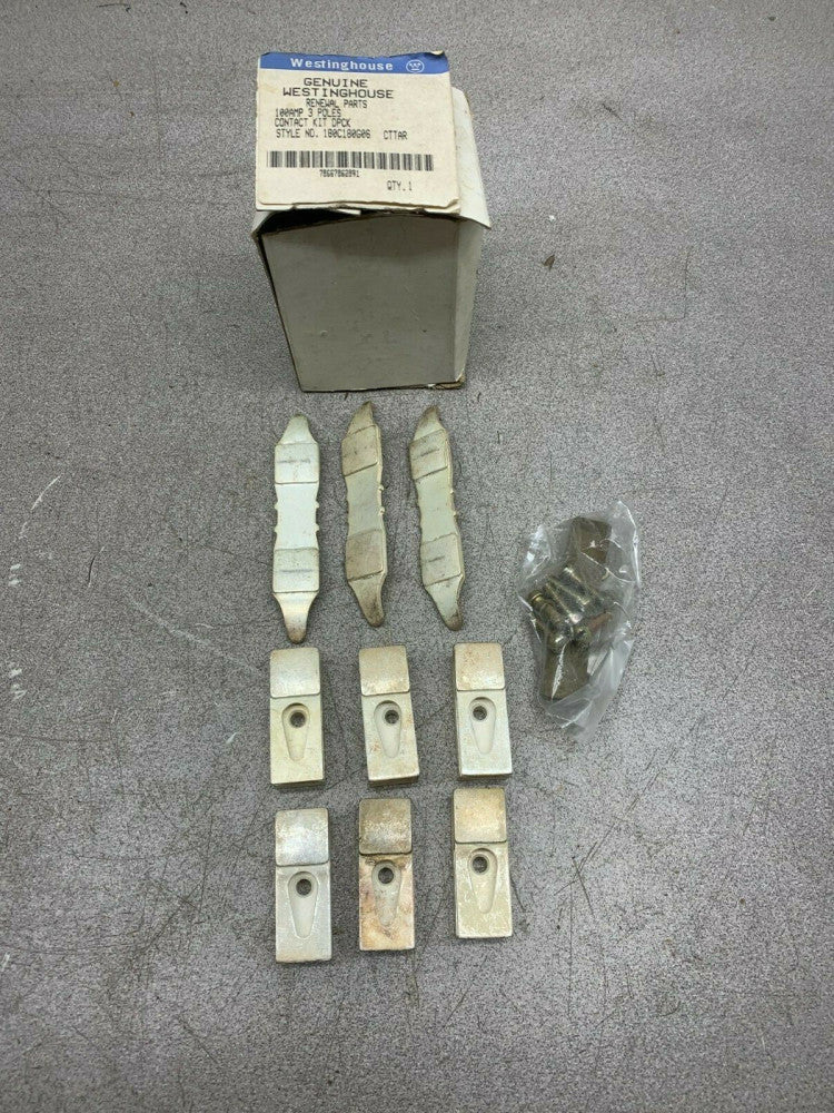 NEW IN BOX WESTINGHOUSE 3 POLE 100AMP DPCK CONTACT KIT 180C180G06