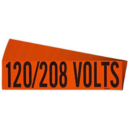 Brady 152315 Conduit And Voltage Sign And Labels,Pk25