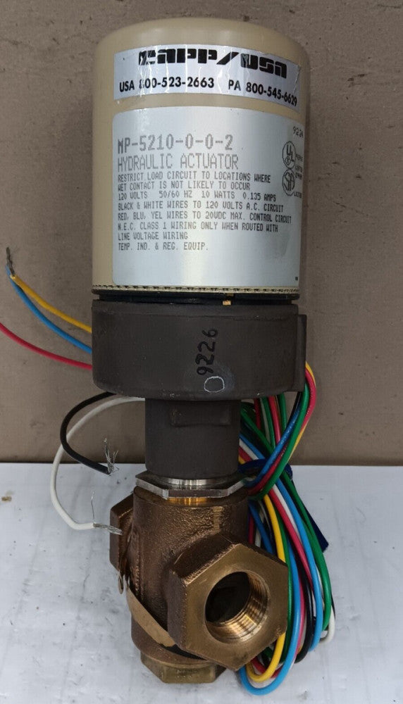 NEW CAPP USA / BARBER COLMAN MP-5210-0-0-2 HYDRAULIC ACTUATOR 3/4" NPT 120V