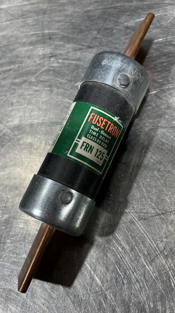 FRN-125 Fusetron Dual Element Fuse 125A 250V Nos Surplus