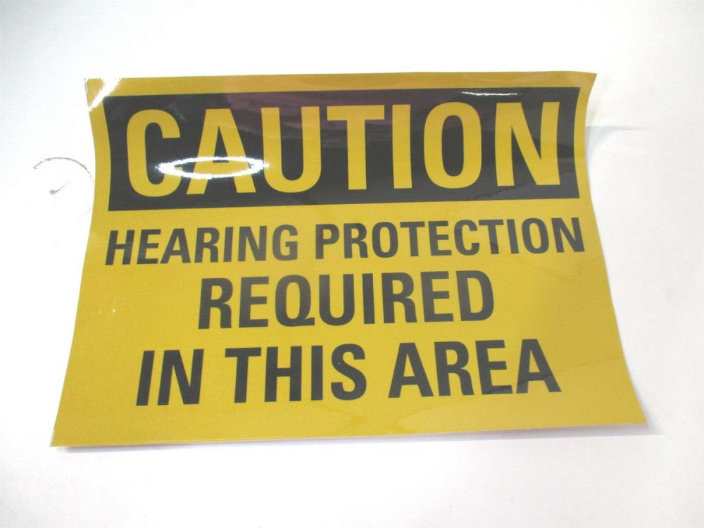 Lyle (U4-1400-RD_14X10) 10" x 14" Hearing Protection Required Safety Sign 