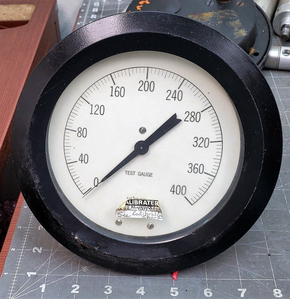 6” Vintage 0-400 Test Gauge Marshalltown Manufacturing STEAMPUNK [A6B2]#2