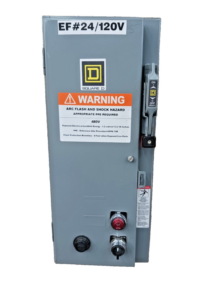 Square D Size 0 Fusible Combination Starter 2 HP 1P 8536SBO1 8538SBG63V02CFP1Y74
