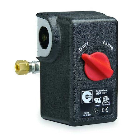 Condor Usa 11Ga2e Pressure Switch, (1) Port, 1/4 In Fnpt, Dpst, 25 To 160 Psi