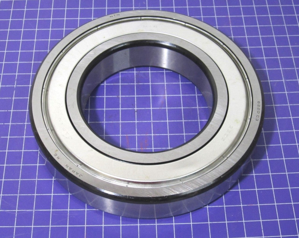 NTN (6220ZZC3/EM) Single Row Radial Ball Bearing - Double Shielded