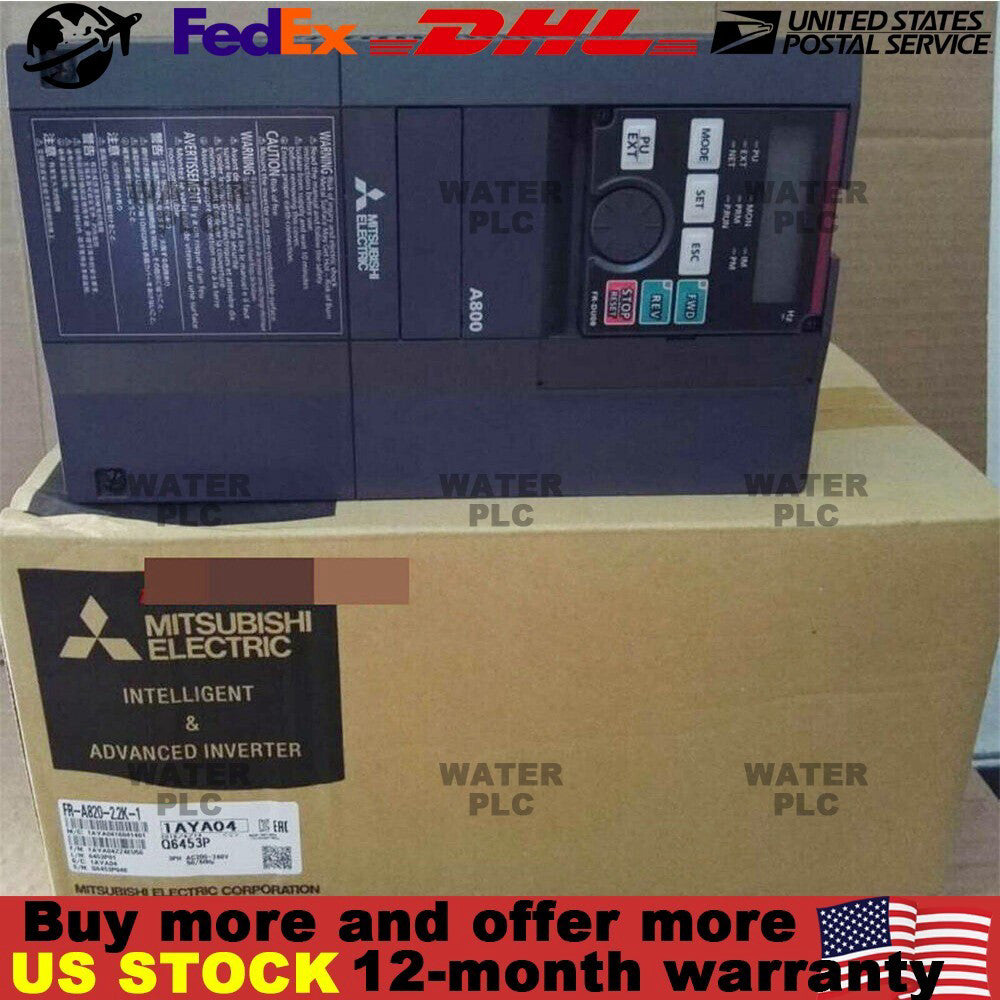 One New Mitsubishi FR-A820-2.2K-1 Inverter FRA8202.2K1 Expedited Shipping