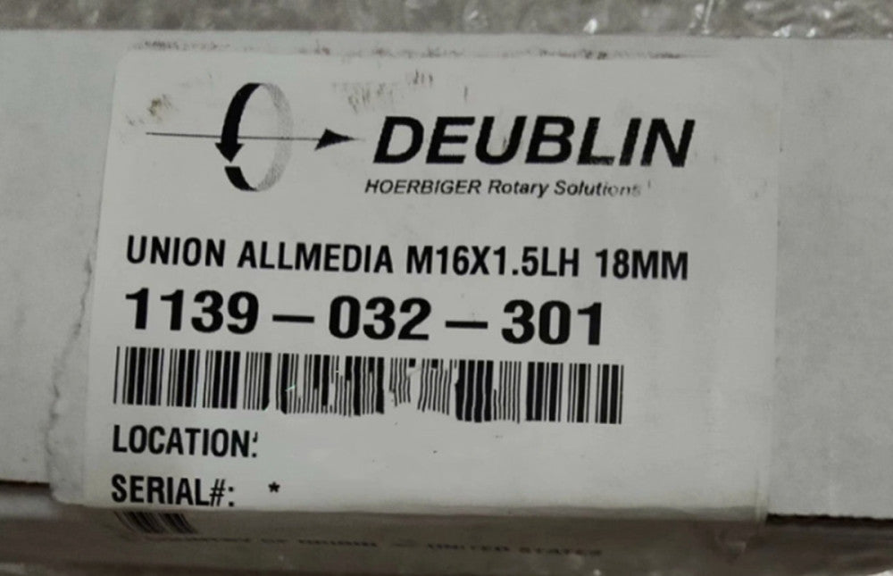 One Brand New DEUBLIN 1139-032-301 Rotary Joint