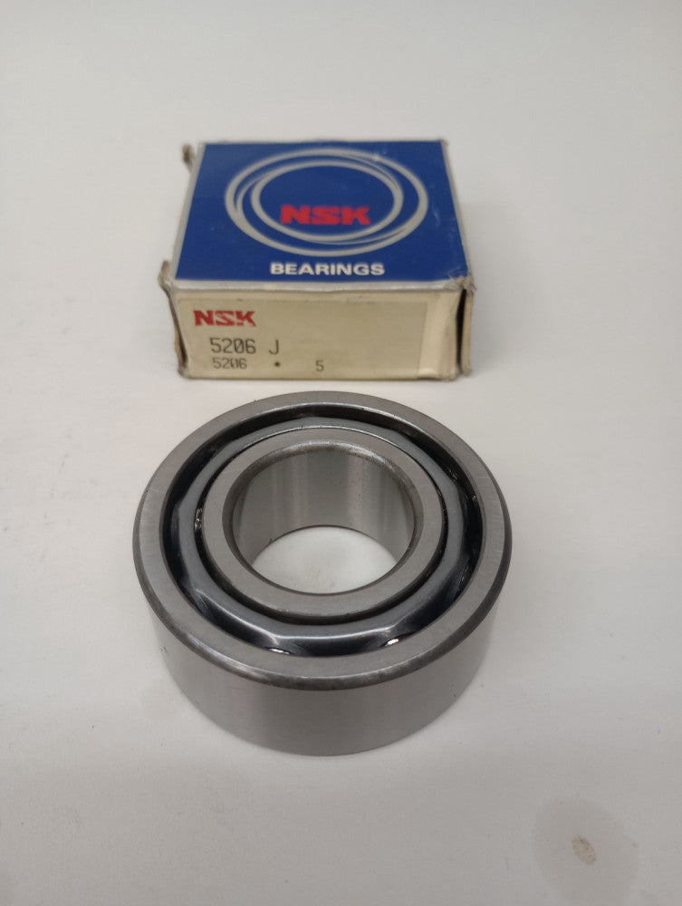 NSK 5206 J Angular Contact Ball Bearing 30 X 62 X 0.9375in Double Row