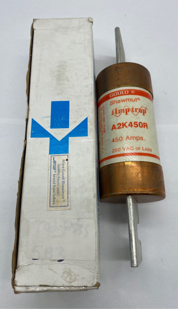Gould Shawmut A2K450R Amp-Trap Time Delay Fuse, Class RK1, 450Amp 250VAC 