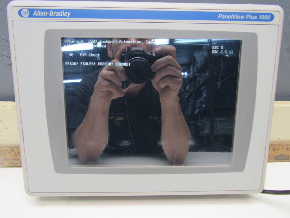 ALLEN BRADLEY PANELVIEW PLUS 1000 2711P-RDT10C SER-B COLOR TOUCH DISPLAY ONLY !!