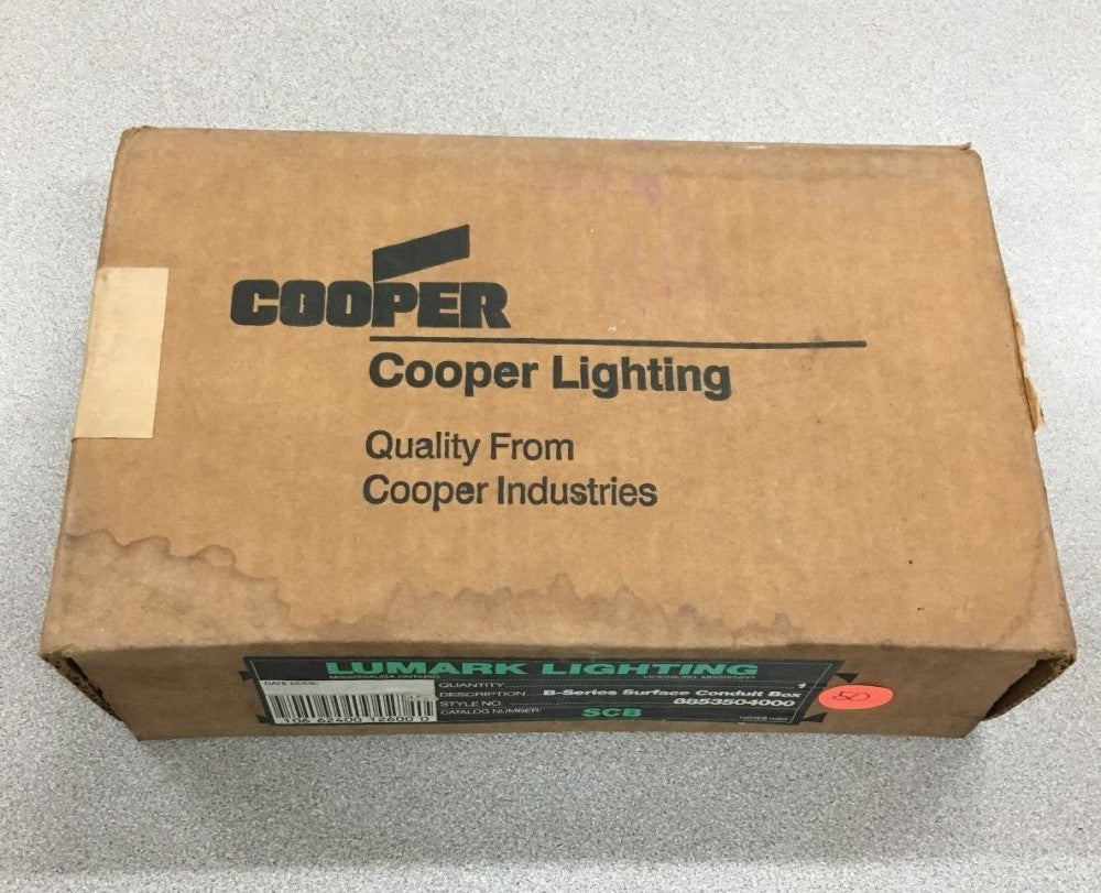 NEW IN BOX LUMARK LIGHTING SCB SURFACE CONDUIT BOX 8853504000
